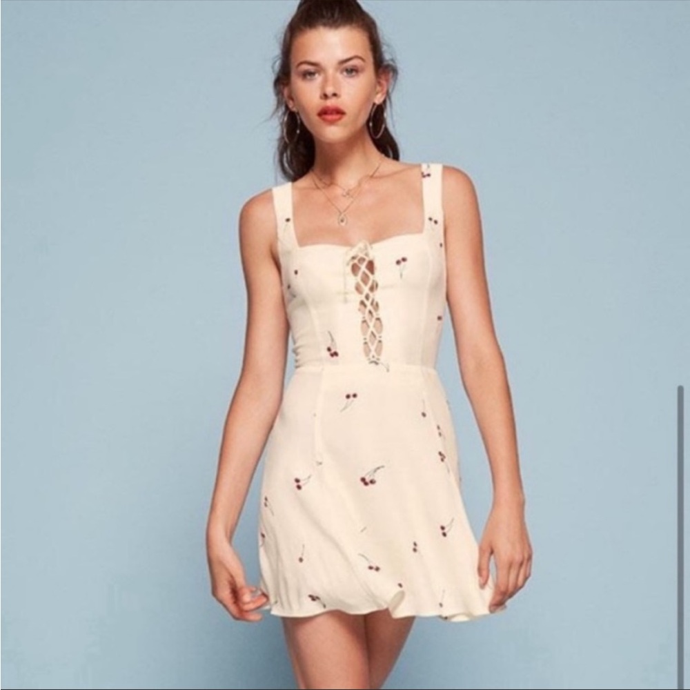 Reformation Elena Dress in Tart